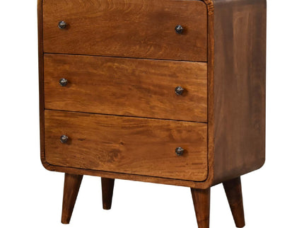 3 Drawer Mini Curved Chest