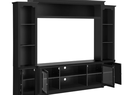 All-In-One TV Stand With Bookcase For TVs Up To 65"