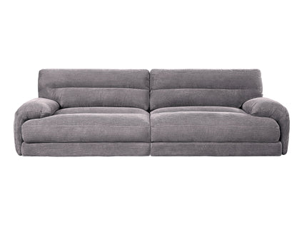 Cadenza - Corduroy Loveseat - Gray