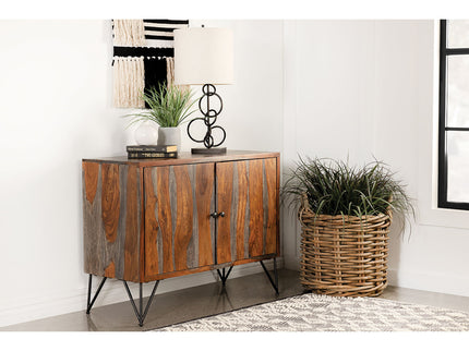 Komomo - 1 Adjustable Shelf Accent Cabinet - Gray