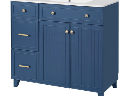 Bathroom Vanity With Sink, Soft Close Doors, Adjustable Shelves