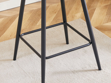 Bar Chair Set Comfortable With Metal Legs And Ergonomic Design