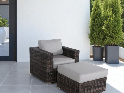 Outdoor Patio Chair Set For Patio With Foam Cushions