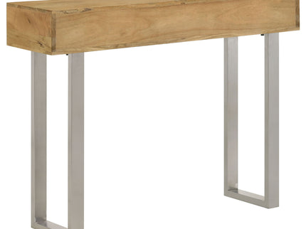 Harmony - 2 Drawer Table With Sled Base In Tones Accents - Natural