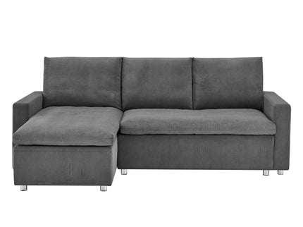 Convertible L Shaped Sleeper Sofa Bed With Reversible Chaise And Storage