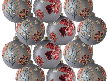 Glass Decorative Hanging Ball Christmas Tree Ornaments For Holiday Party Decorations