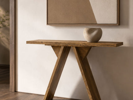 Console Table With V - Shaped Base
