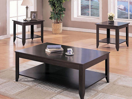 Ornette - 3 Piece Occasional Set With Square Design - Cappuccino