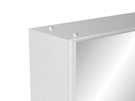 Medicine Cabinet, Wall Mounted Bathroom Mirror With Storage, Adjustable Shelves - Silver