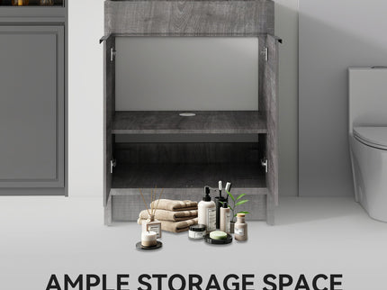 Freestanding Bathroom Vanity Cabinet With Soft Close Doors, Cabinet Only
