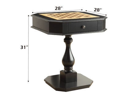 Bishop - Reversible Chess Checker Game Table With Game Tray (Chess Fingures Not Included)