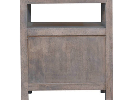 2 Drawer Open Bedside Table - Gray Ash