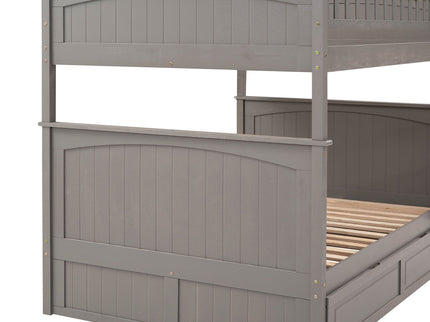 Bunk Bed With Twin Size Trundle, Guardrails