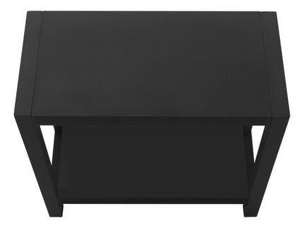Accent Side Table, Narrow, Small, 2 Tier, Contemporary And Modern