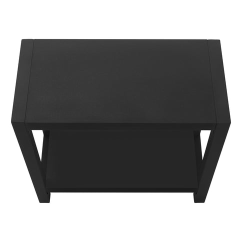 Accent Side Table, Narrow, Small, 2 Tier, Contemporary And Modern