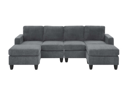 Modular Sectional With 2 Ottomans