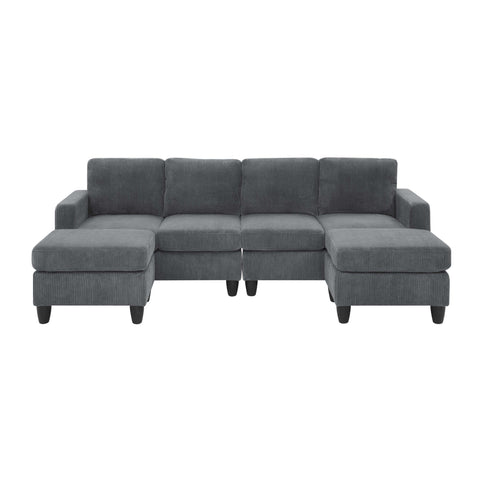 Modular Sectional With 2 Ottomans