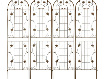 Metal Garden Trellis Rustproof Trellis For Climbing Plant Outdoor Flower Support