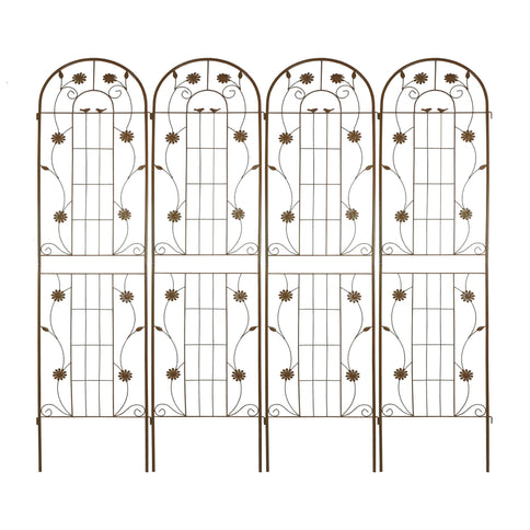 Metal Garden Trellis Rustproof Trellis For Climbing Plant Outdoor Flower Support