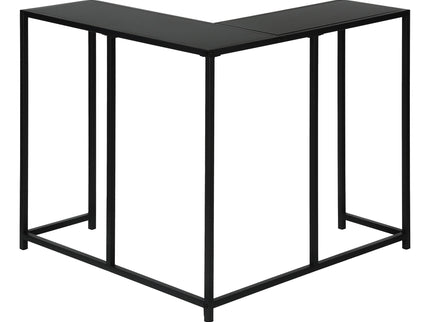 Corner Accent Console Table For Entryway, Contemporary & Modern - Black