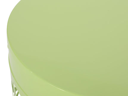 Outdoor Metal Large End Table, Modern Design