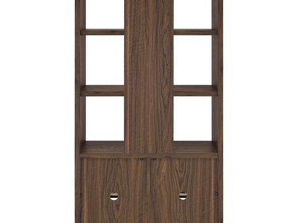 Rodger - 3 Shelf Cabinet Bookcase - Walnut