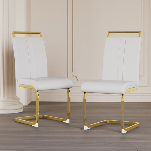 Side Dining Room Chair, Padded Seat High Back