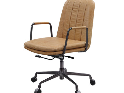 Eclarn - Top Grain Leather Office Chair - Brown