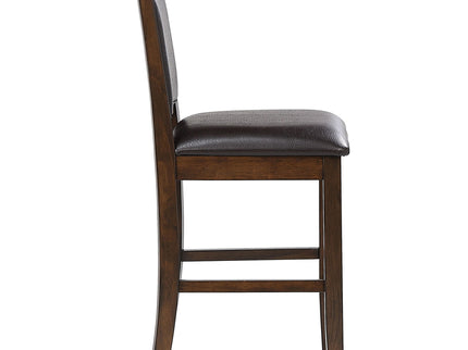 Dewey - Upholstered Counter Chair (Set of 2) - Walnut