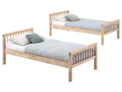 Ponderosa - Twin Over Twin Bunk Bed With Accents - Natural