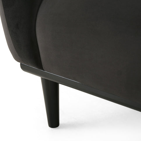Sway - Upholstered Loveseat With Wood Legs And Round Arms