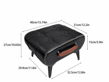 Minimalist Footstool With Hidden Storage