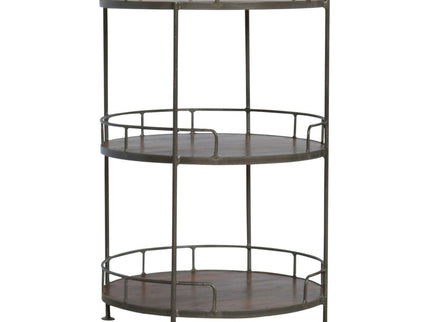 Round Butler Tray Table - Chestnut