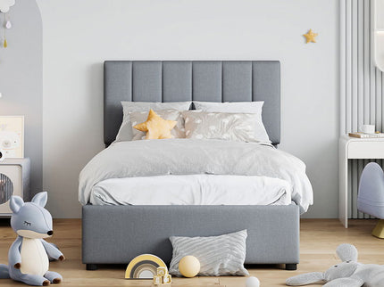 Upholstered Platform Bed With A Hydraulic Storage System