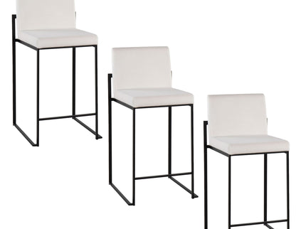 Fuji - Contemporary Modern Elegance, High Back Counter Stool