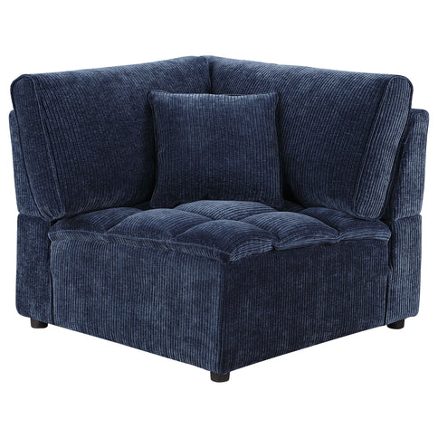 Azure - 6 Piece Upholstered Modular Sectional Sofa - Blue
