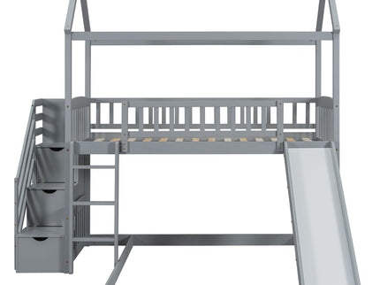 House Bunk Bed With Slide