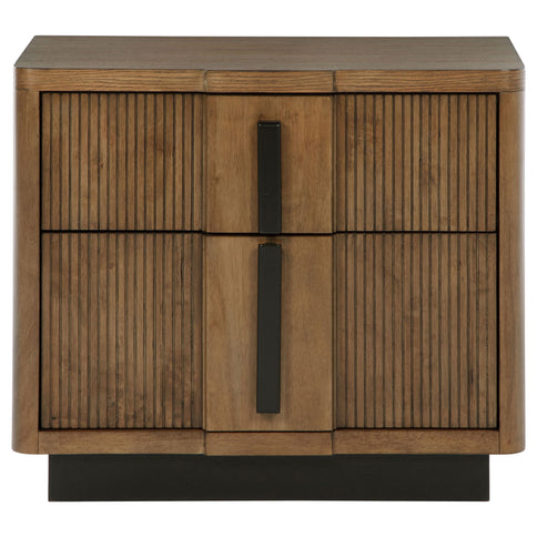 Moraga - 2 Drawer Nightstand - Ash Brown