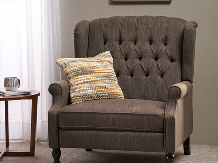 Dunham - Contemporary Fabric Tufted Oversized Pushback Recliner