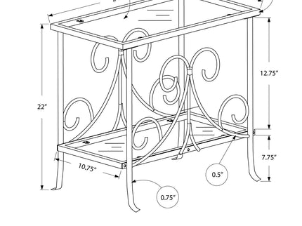 Elegant Design Accent Table, Side Traditional