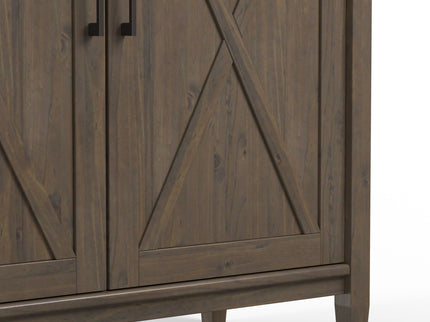 Ela - Medium Storage Cabinet - Smoky Brown
