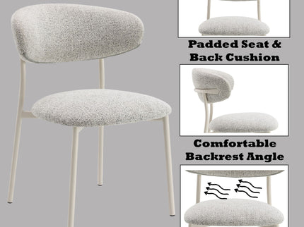 Kalam - Fabric Side Chair (Set of 2) - Light Gray