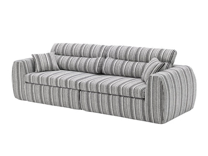 3 Seater, Couch With Throw Pillows For Living Room