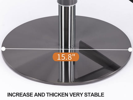 Titanium Stainless Steel Bar Stool, Grade Modern Bar Chair With Backrest, Swivel Adjustable Height For Kitchen Counter And Dining Room