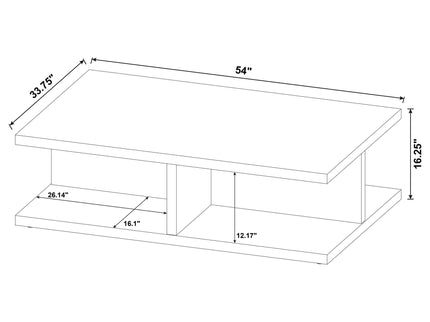 Metron - 2 Piece Coffee Table Set - Mango Color