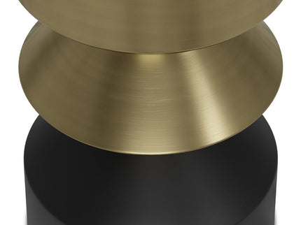 Miller - Side Table - Black / Brass