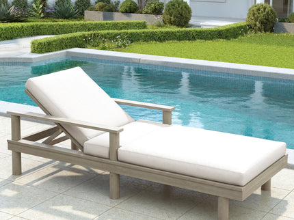 5 Position Adjustable Outdoor Chaise Lounge