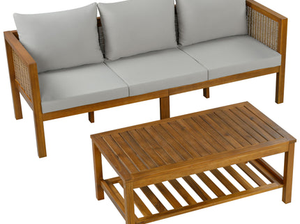 Patio Set Outdoor With Coffee Table And Cushions