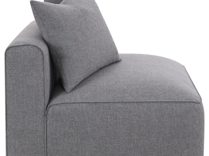 Amherst - Armless Chair With Accent Pillow - Gray