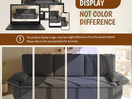 King Size Pull Out Sofa Bed, 3 In 1 Convertible Multifunctional